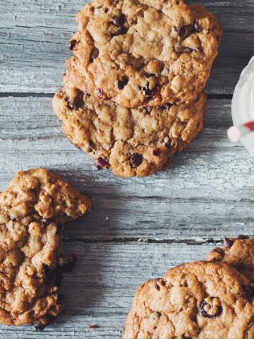chocolate chip cranberry oatmeal cookies_hot for food