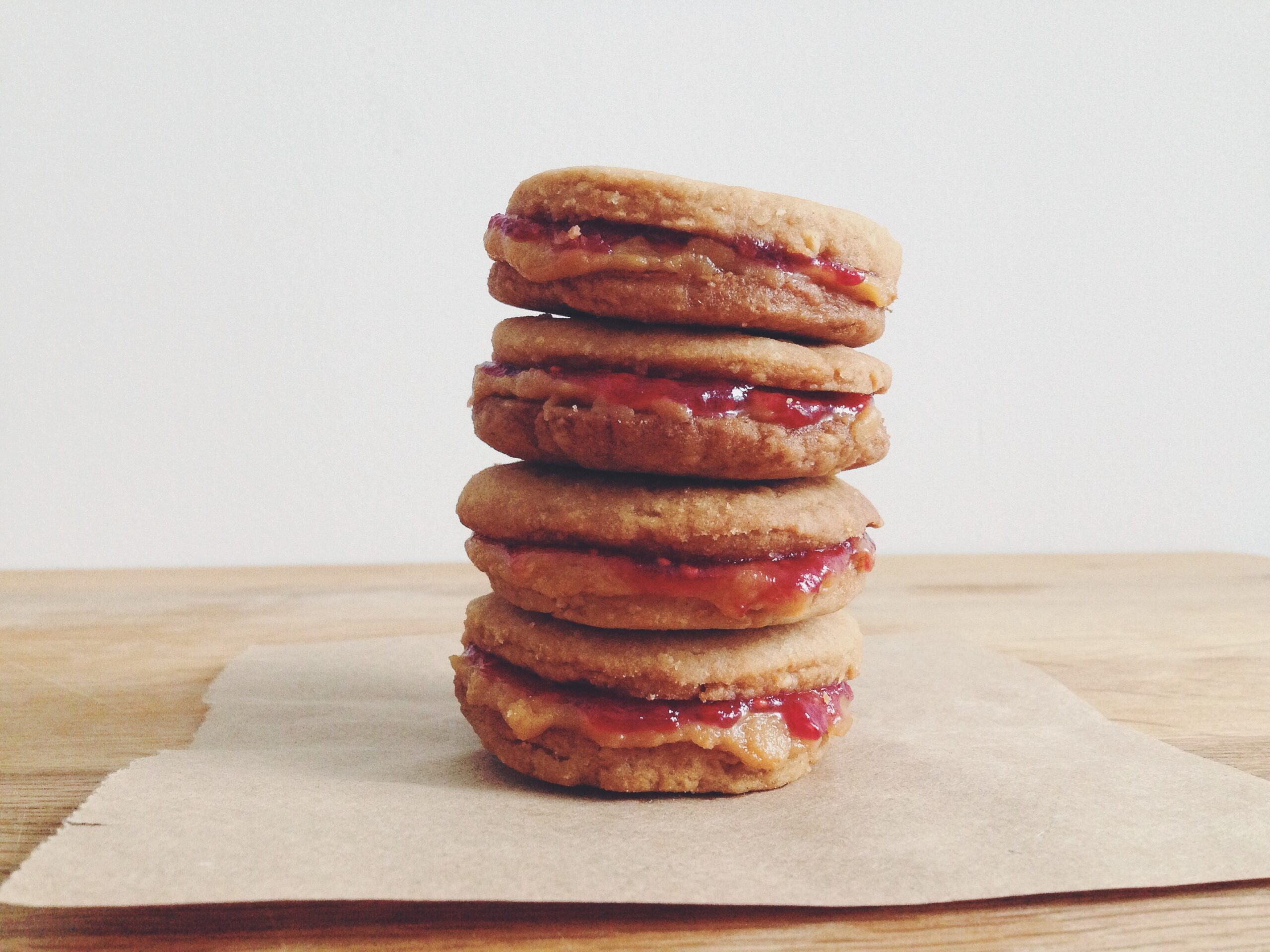 peanut butter & jam sandwich cookies hot for food by Lauren Toyota