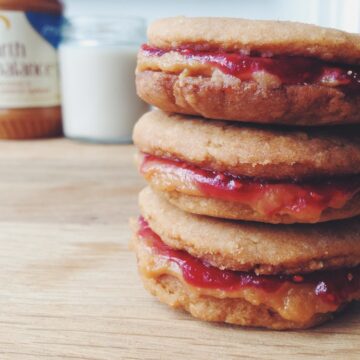 peanut butter and jam sandwich cookies_hot for food