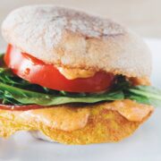 the vegan breakfast sandwich_hot for food