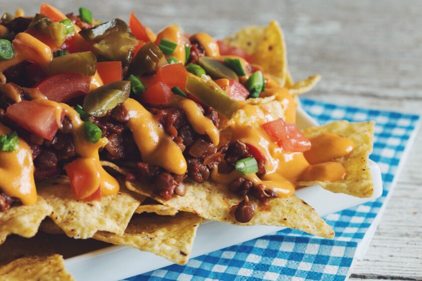 lentil chili cheese nachos_hot for food