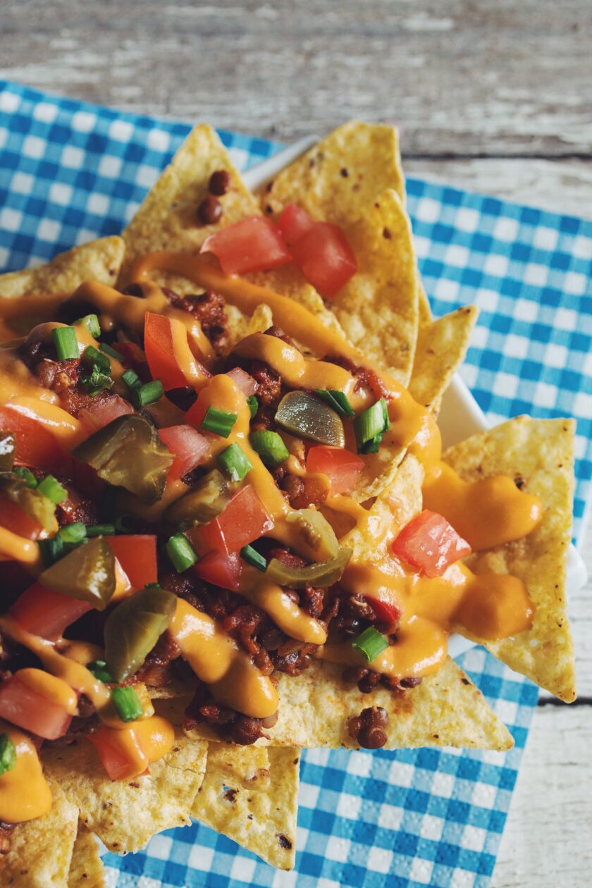 lentil chili cheese nachos_hot for food