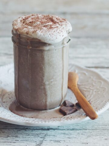 vegan mocha frappuccino smoothie_hot for food