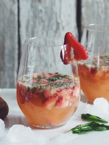 strawberry ginger basil cocktail_hot for food