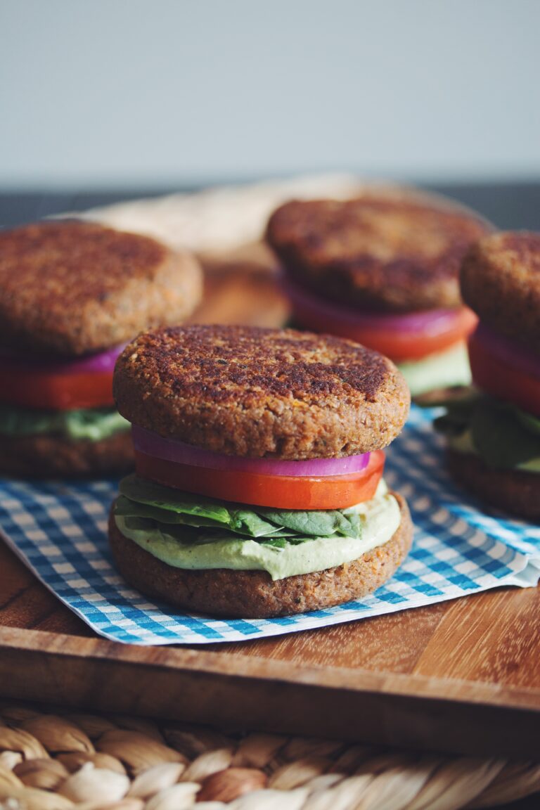 lentil walnut burger buns with creamy cashew pesto hot for food