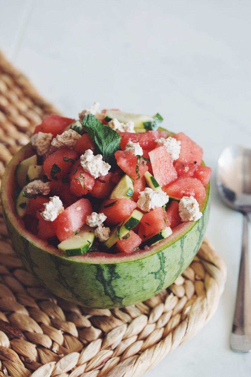 vegan watermelon cucumber salad recipe best