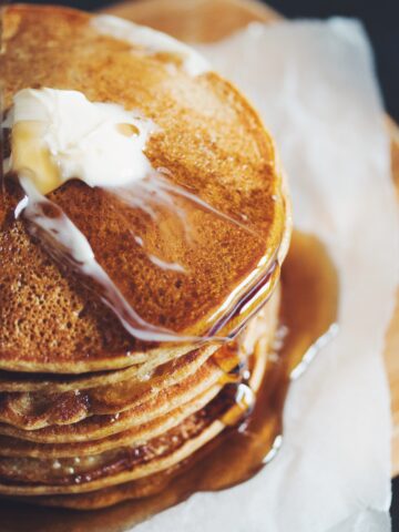 vegan pumpkin spice pancakes_hot for food