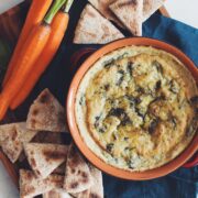 vegan spinach and artichoke dip_hot for food