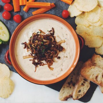 caramelized onion dip_hot for food