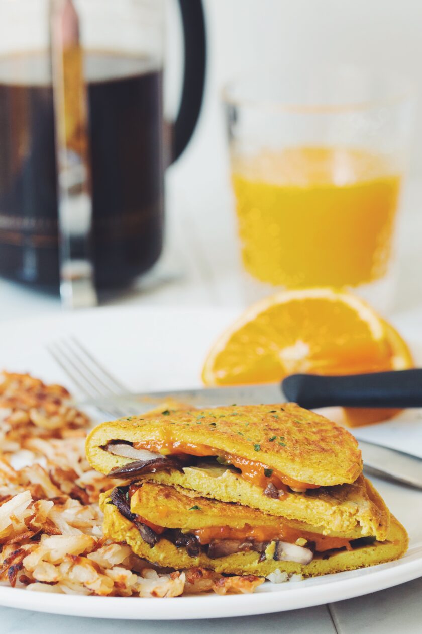 vegan omelette recipe for breakfast