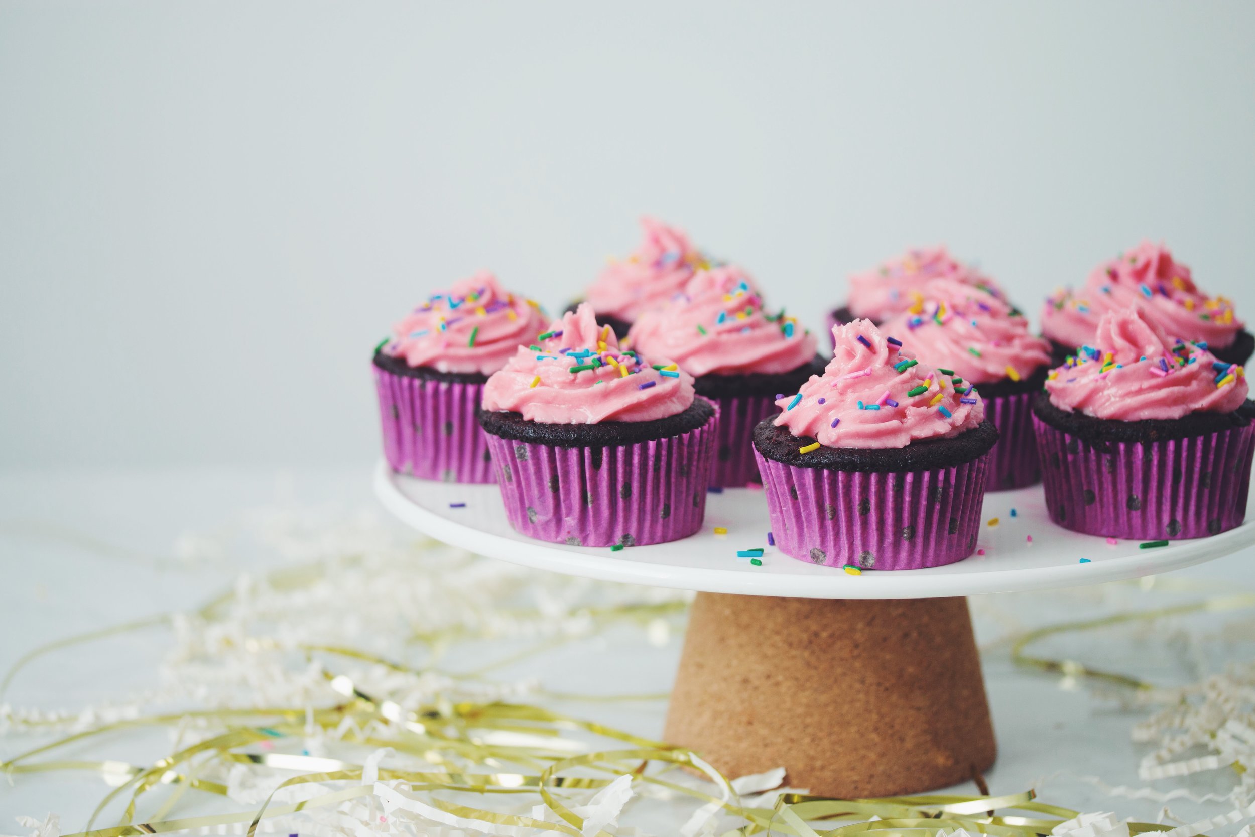 Vegan Chocolate Cupcakes With Raspberry Buttercream Frosting