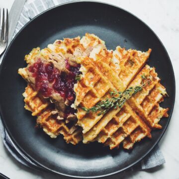 vegan thanksgiving waffles_hot for food