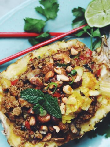 pineapple fried quinoa_hot for food