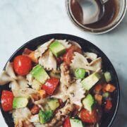 veggie pasta with balsamic dressing_hot for food