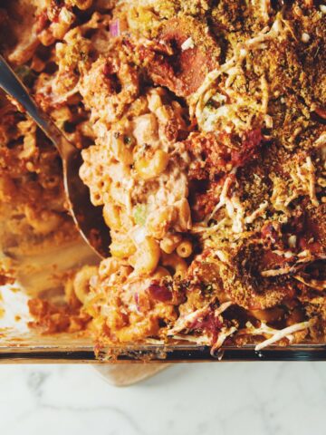 vegan pizza mac & cheese_hot for food