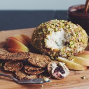 pistachio crusted cheeseball_hot for food