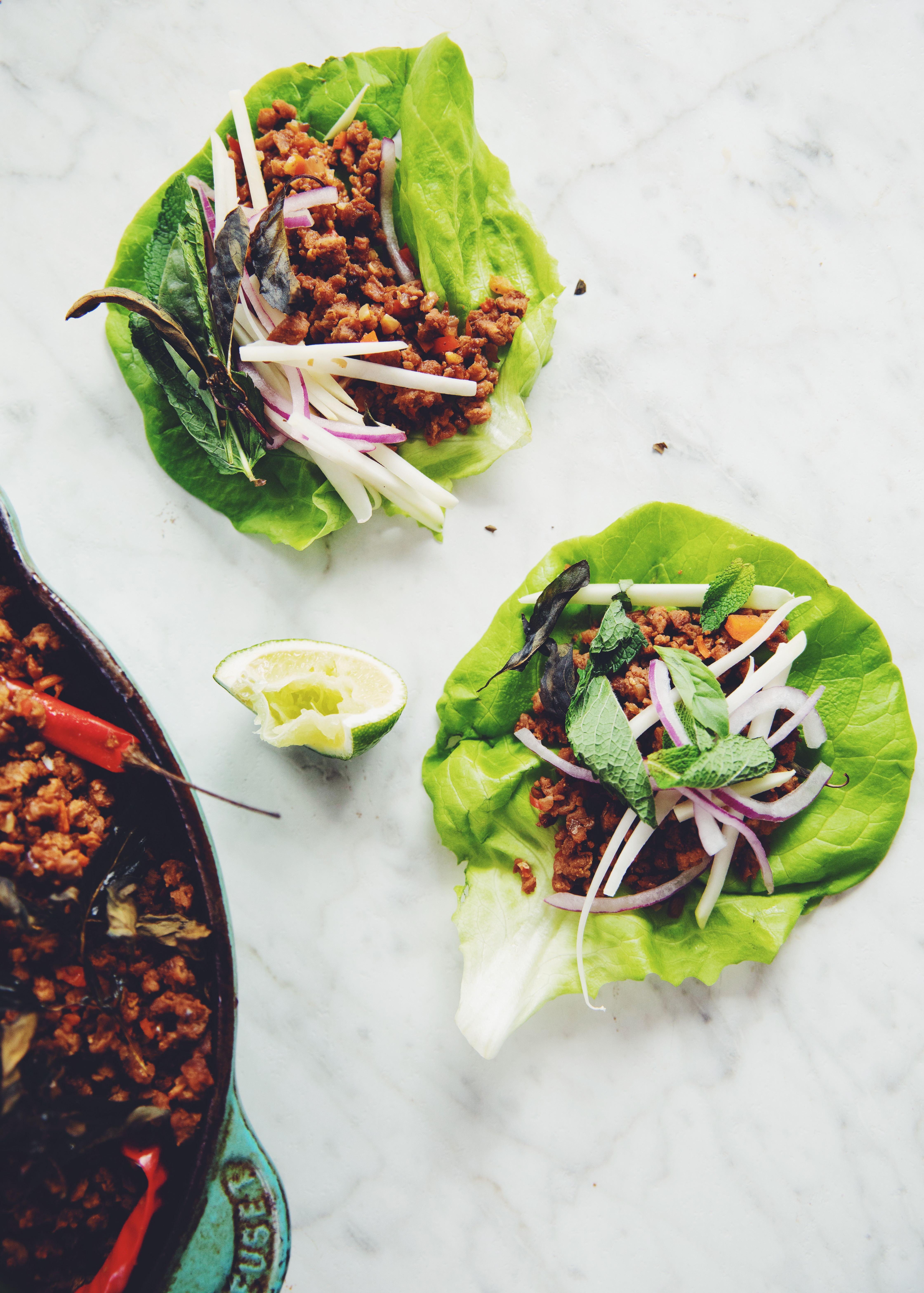 vegan thai lettuce wraps recipe for holidays