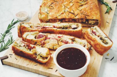 holiday stuffed focaccia_hot for food