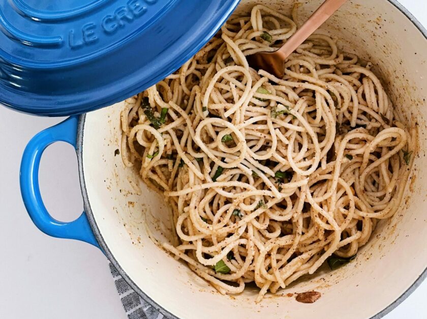 the simplest vegan pasta