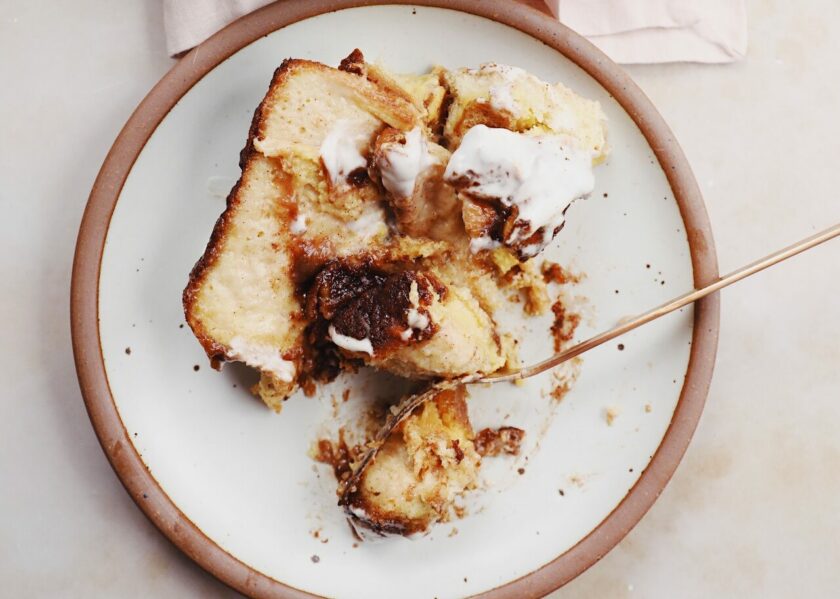 vegan baked french toast