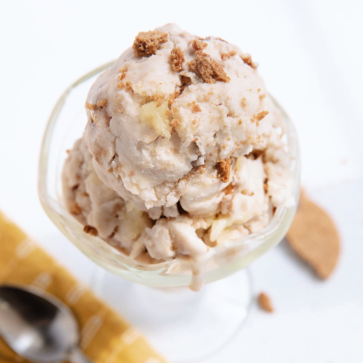 vegan pineapple ginger snap ice cream - hot for food
