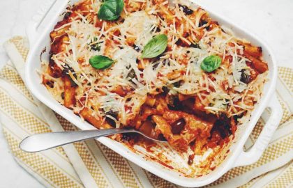 baked puttanesca ziti_hot for food