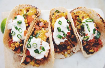 cheesy vegan breakfast tacos_hot for food