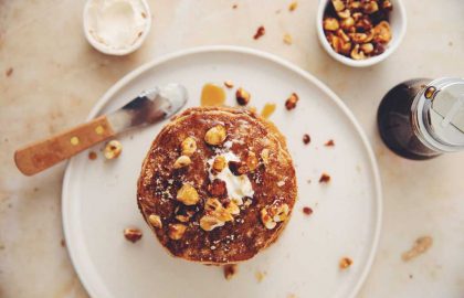 vegan hazelnut pancakes_hot for food