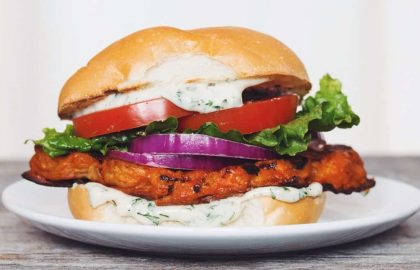 buffalo cauliflower sandwich_hot for food