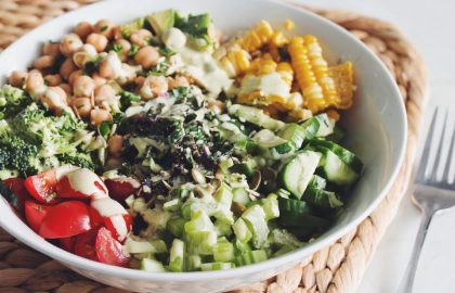 vegan chop salad with creamy herb dressing_hot for food